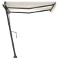 Tenda da Sole Retrattile Manuale con LED 300x250 cm Crema Tenda da Sole Retrattile Manuale con LED 300x250 cm Crema