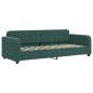 vidaXL Divano Letto con Materasso Verde Scuro 80x200 cm in Velluto vidaXL Divano Letto con Materasso Verde Scuro 80x200 cm in Velluto