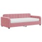vidaXL Divano Letto con Materasso Rosa 90x200 cm in Velluto vidaXL Divano Letto con Materasso Rosa 90x200 cm in Velluto
