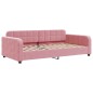 vidaXL Divano Letto con Materasso Rosa 90x200 cm in Velluto vidaXL Divano Letto con Materasso Rosa 90x200 cm in Velluto