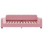 vidaXL Divano Letto con Materasso Rosa 90x200 cm in Velluto vidaXL Divano Letto con Materasso Rosa 90x200 cm in Velluto