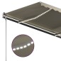 Tenda da Sole Retrattile Manuale con LED 300x250 cm Crema Tenda da Sole Retrattile Manuale con LED 300x250 cm Crema