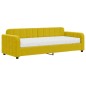 vidaXL Divano Letto con Materasso Giallo 80x200 cm in Velluto vidaXL Divano Letto con Materasso Giallo 80x200 cm in Velluto