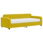 vidaXL Divano Letto con Materasso Giallo 90x200 cm in Velluto