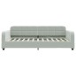 vidaXL Divano Letto con Materasso Grigio Chiaro 100x200 cm in Velluto vidaXL Divano Letto con Materasso Grigio Chiaro 100x200 cm in Velluto