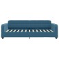 vidaXL Divano Letto con Materasso Blu 100x200 cm in Velluto vidaXL Divano Letto con Materasso Blu 100x200 cm in Velluto