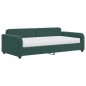 vidaXL Divano Letto con Materasso Verde Scuro 100x200 cm in Velluto vidaXL Divano Letto con Materasso Verde Scuro 100x200 cm in Velluto