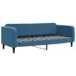vidaXL Divano Letto con Materasso Blu 80x200 cm in Velluto vidaXL Divano Letto con Materasso Blu 80x200 cm in Velluto