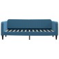 vidaXL Divano Letto con Materasso Blu 80x200 cm in Velluto vidaXL Divano Letto con Materasso Blu 80x200 cm in Velluto