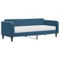vidaXL Divano Letto con Materasso Blu 90x200 cm in Velluto vidaXL Divano Letto con Materasso Blu 90x200 cm in Velluto