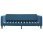 vidaXL Divano Letto con Materasso Blu 90x200 cm in Velluto vidaXL Divano Letto con Materasso Blu 90x200 cm in Velluto