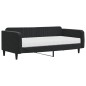 vidaXL Divano Letto con Materasso Nero 100x200 cm in Velluto vidaXL Divano Letto con Materasso Nero 100x200 cm in Velluto