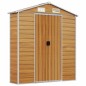 vidaXL Capanno Giardino Marrone Chiaro 191x215x198cm Acciaio Zincato vidaXL Capanno Giardino Marrone Chiaro 191x215x198cm Acciaio Zincato