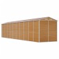 vidaXL Capanno Giardino Marrone Chiaro 191x895x198cm Acciaio Zincato