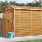vidaXL Capanno Giardino Marrone Chiaro 191x555x198cm Acciaio Zincato vidaXL Capanno Giardino Marrone Chiaro 191x555x198cm Acciaio Zincato