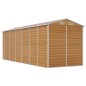 vidaXL Capanno Giardino Marrone Chiaro 191x555x198cm Acciaio Zincato vidaXL Capanno Giardino Marrone Chiaro 191x555x198cm Acciaio Zincato