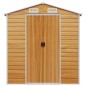 vidaXL Capanno Giardino Marrone Chiaro 191x980x198cm Acciaio Zincato vidaXL Capanno Giardino Marrone Chiaro 191x980x198cm Acciaio Zincato