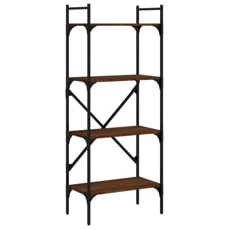 vidaXL Libreria Rovere Marrone 4 Ripiani 56x31,5x138,5 cm Multistrato