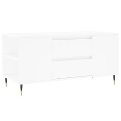 vidaXL Tavolino da Salotto Bianco 102x44,5x50 cm in Legno Multistrato