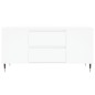 vidaXL Tavolino da Salotto Bianco 102x44,5x50 cm in Legno Multistrato vidaXL Tavolino da Salotto Bianco 102x44,5x50 cm in Legno Multistrato