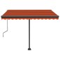 vidaXL Tenda da Sole Automatica Autoportante 300x250cm Arancio Marrone vidaXL Tenda da Sole Automatica Autoportante 300x250cm Arancio Marrone