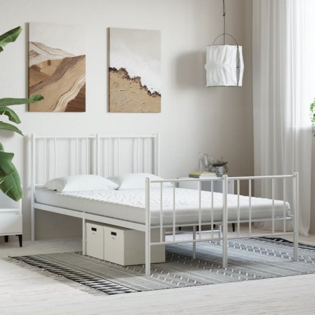 vidaXL Materasso in Schiuma Bianco 140x190 cm 7 Zone Durezza 20 ILD