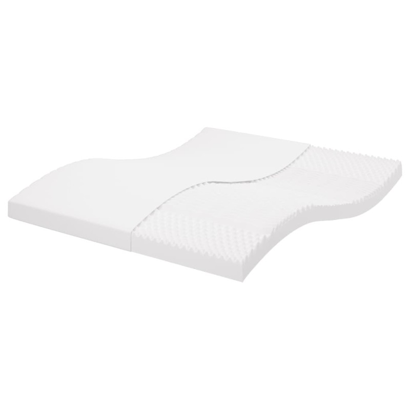 vidaXL Materasso in Schiuma Bianco 160x200 cm 7 Zone Durezza 20 ILD vidaXL Materasso in Schiuma Bianco 160x200 cm 7 Zone Durezza 20 ILD