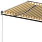 vidaXL Tenda da Sole Autoportante Automatica 300x250 cm Gialla Bianca vidaXL Tenda da Sole Autoportante Automatica 300x250 cm Gialla Bianca