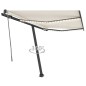 Tenda Automatica con Sensore Vento e LED 300x250 cm Crema Tenda Automatica con Sensore Vento e LED 300x250 cm Crema