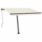 Tenda Automatica con Sensore Vento e LED 300x250 cm Crema Tenda Automatica con Sensore Vento e LED 300x250 cm Crema