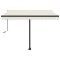 Tenda Automatica con Sensore Vento e LED 300x250 cm Crema Tenda Automatica con Sensore Vento e LED 300x250 cm Crema