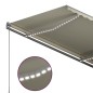 Tenda Automatica con Sensore Vento e LED 300x250 cm Crema Tenda Automatica con Sensore Vento e LED 300x250 cm Crema