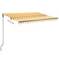 Tenda Automatica con Sensore Vento LED 300x250cm Gialla Bianca Tenda Automatica con Sensore Vento LED 300x250cm Gialla Bianca