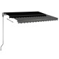 Tenda Automatica con Sensore Vento e LED 300x250 cm Antracite Tenda Automatica con Sensore Vento e LED 300x250 cm Antracite