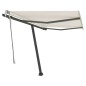 Tenda da Sole Retrattile Manuale Autoportante 350x250 cm Crema Tenda da Sole Retrattile Manuale Autoportante 350x250 cm Crema