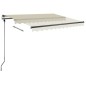 Tenda da Sole Retrattile Manuale Autoportante 350x250 cm Crema Tenda da Sole Retrattile Manuale Autoportante 350x250 cm Crema