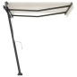 Tenda da Sole Retrattile Manuale Autoportante 350x250 cm Crema Tenda da Sole Retrattile Manuale Autoportante 350x250 cm Crema