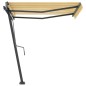 Tenda da Sole Retrattile Manuale 350x250 cm Gialla e Bianca Tenda da Sole Retrattile Manuale 350x250 cm Gialla e Bianca