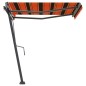 Tenda da Sole Retrattile Manuale 350x250 cm Arancione e Marrone Tenda da Sole Retrattile Manuale 350x250 cm Arancione e Marrone