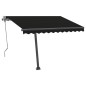 Tenda da Sole Retrattile Manuale con LED 300x250 cm Antracite Tenda da Sole Retrattile Manuale con LED 300x250 cm Antracite