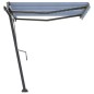 Tenda da Sole Automatica Autoportante 350x250 cm Blu e Bianca Tenda da Sole Automatica Autoportante 350x250 cm Blu e Bianca