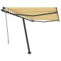 Tenda da Sole Automatica Autoportante 350x250 cm Gialla Bianca Tenda da Sole Automatica Autoportante 350x250 cm Gialla Bianca