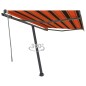 Tenda da Sole Automatica Autoportante 350x250cm Arancio Marrone Tenda da Sole Automatica Autoportante 350x250cm Arancio Marrone
