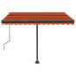 Tenda da Sole Automatica Autoportante 350x250cm Arancio Marrone Tenda da Sole Automatica Autoportante 350x250cm Arancio Marrone