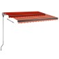 Tenda da Sole Automatica Autoportante 350x250cm Arancio Marrone Tenda da Sole Automatica Autoportante 350x250cm Arancio Marrone