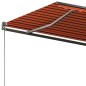 Tenda da Sole Automatica Autoportante 350x250cm Arancio Marrone Tenda da Sole Automatica Autoportante 350x250cm Arancio Marrone