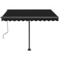 Tenda Retrattile Manuale Autoportante 350x250 cm Antracite Tenda Retrattile Manuale Autoportante 350x250 cm Antracite