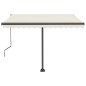 Tenda da Sole Automatica LED e Sensore Vento 350x250 cm Crema Tenda da Sole Automatica LED e Sensore Vento 350x250 cm Crema