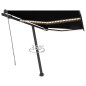 vidaXL Tenda Automatica con Sensore Vento e LED 350x250 cm Antracite vidaXL Tenda Automatica con Sensore Vento e LED 350x250 cm Antracite