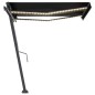 vidaXL Tenda Automatica con Sensore Vento e LED 350x250 cm Antracite vidaXL Tenda Automatica con Sensore Vento e LED 350x250 cm Antracite